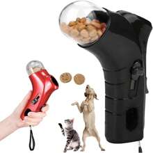 Cat Treat Shooter Gun, Handheld Interactive Pet Training Feeder, Pet Snack Slinger For Exercise Training, Fun Food Dispenser Guns Toy, Cats Dog Food Shooter Launchers For Indoor Outdoor