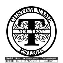 1 Fine Metal Art Logo - Personalized Last Name Logo, Name Design, Home Decoration With Custom Initials Thumbnail, Classic Style, Durable Wall-Mounted Wall Art Decoration For Theme Parties, Perfect Heartfelt Gifts For Friends And Family, Customizable Wedding Gifts.,Multi-Functional,Durable,Ornamental,Reusable,Exquisite,Stylish,High-Quality,Colorful,Modern,Custom,Personalized,Unique,Home Decor,Home Decor