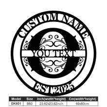 1 Fine Metal Art Logo - Personalized Last Name Logo, Name Design, Home Decoration With Custom Initials Thumbnail, Classic Style, Durable Wall-Mounted Wall Art Decoration For Theme Parties, Perfect Heartfelt Gifts For Friends And Family, Customizable Wedding Gifts.,Multi-Functional,Durable,Ornamental,Reusable,Exquisite,Stylish,High-Quality,Colorful,Modern,Custom,Personalized,Unique,Home Decor,Home Decor