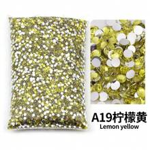 2mm, 3mm, 4mm, 5mm, 6mm Bulk Pack Non-Hotfix Resin Flat Bottom Rhinestones Crystal Nail Studs DIY