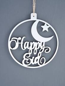 1 件，6.7*6.1 英寸圆形镜面月亮和星星装饰，多种风格，现代木质材质温馨室内壁挂装饰，适用于节日庆祝派对装饰、装饰礼品、家居、艺术 - 彩色 - 查看 6