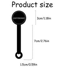 [Custom] 1 Customizable Packaging Seal Sticker, Suitable For Popcorn, Cake Boxes, Baking, Black Matte Polka Dot Seal Sticker,Graphic Print - Black - View 7