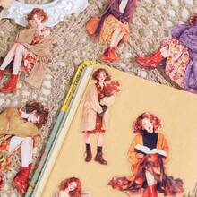 30Pcs Scrapbook Stickers PET Material Journaling Scrapbooking Junk Journal Crafts Embelishment Decoration Diary Stickers,School Supplies,Back To School - Multicolor - View 4