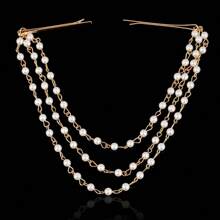 1 قطعة مشبك شعر أنيق متعدد الطبقات مزين بالخيوط والخرز، مناسب للاستخدام اليومي والرسمي والزفاف والهدايا، من سبيكة الزنك، إكسسوارات شعر مناسبة لجميع المواسم