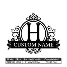 1 Logotipo de arte en metal fino - Logotipo personalizado con apellido, diseño de nombre, decoración del hogar con iniciales personalizadas en miniatura, estilo clásico, decoración de pared duradera montada en la pared para fiestas temáticas, regalos entrañables perfectos para amigos y familiares, regalos de boda personalizables, multifuncional, duradero, ornamental, reutilizable, exquisito, elegante, de alta calidad, colorido, moderno, personalizado, único, decoración del hogar, colgantes de pared personalizados - Multicolor - Ver 87