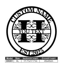 1 Fine Metal Art Logo - Personalized Last Name Logo, Name Design, Home Decoration With Custom Initials Thumbnail, Classic Style, Durable Wall-Mounted Wall Art Decoration For Theme Parties, Perfect Heartfelt Gifts For Friends And Family, Customizable Wedding Gifts.,Multi-Functional,Durable,Ornamental,Reusable,Exquisite,Stylish,High-Quality,Colorful,Modern,Custom,Personalized,Unique,Home Decor,Home Decor