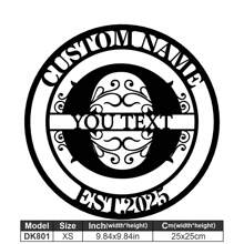 1 Fine Metal Art Logo - Personalized Last Name Logo, Name Design, Home Decoration With Custom Initials Thumbnail, Classic Style, Durable Wall-Mounted Wall Art Decoration For Theme Parties, Perfect Heartfelt Gifts For Friends And Family, Customizable Wedding Gifts.,Multi-Functional,Durable,Ornamental,Reusable,Exquisite,Stylish,High-Quality,Colorful,Modern,Custom,Personalized,Unique,Home Decor,Home Decor