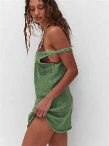 Women's Summer Holiday Outfit, Beach Dress, Swimwear, Beach Costume For Women - Green - View 4
