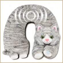 Health Touch Neck Massager Gift With Relaxing Vibration, U-Shaped Lightweight – Cat - 1 - View 1