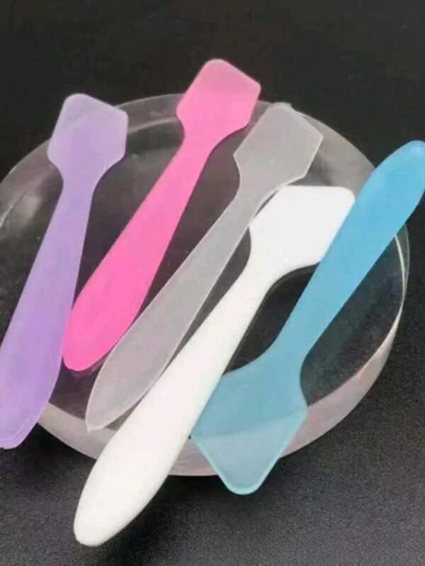Set de 10 espátulas de plástico para maquillaje - inodoro, de polipropileno duradero, adecuado para aplicación de mascarillas y crema de ojos