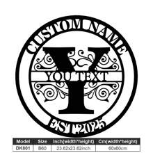 1 Fine Metal Art Logo - Personalized Last Name Logo, Name Design, Home Decoration With Custom Initials Thumbnail, Classic Style, Durable Wall-Mounted Wall Art Decoration For Theme Parties, Perfect Heartfelt Gifts For Friends And Family, Customizable Wedding Gifts.,Multi-Functional,Durable,Ornamental,Reusable,Exquisite,Stylish,High-Quality,Colorful,Modern,Custom,Personalized,Unique,Home Decor,Home Decor