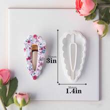1 Stück/3 Stücke Welliges Design Haarclip Weiche Ton Form, Große Haaraccessoire Modellierton Ausstecher DIY Geschenk Bastelwerkzeug