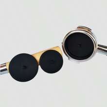2pcs Italian Semi-Automatic Espresso Machine Accessories - Blind Plate, Handle, Backflushing Silicone Gasket, Powder Bowl Cleaning Tools Back To School
