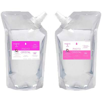 Resina de cristal de foto epóxica 1 A 1 (100% sólida, sin disolventes) 100ml Rosa, Vuelta al colegio, Útiles escolares