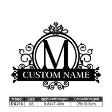 1 Logotipo de arte en metal fino - Logotipo personalizado con apellido, diseño de nombre, decoración del hogar con iniciales personalizadas en miniatura, estilo clásico, decoración de pared duradera montada en la pared para fiestas temáticas, regalos entrañables perfectos para amigos y familiares, regalos de boda personalizables, multifuncional, duradero, ornamental, reutilizable, exquisito, elegante, de alta calidad, colorido, moderno, personalizado, único, decoración del hogar, colgantes de pared personalizados - Multicolor - Ver 39