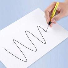 3 支 33 毫米防水防褪色记号笔 - 可擦除深孔长尖，适用于陶瓷、木材、金属 - 多用途电工和木工工具，黑色，精密记号笔 | 多功能记号笔 | 舒适握感，木工冲压工具，颜色款式随机 - 黑色 - 查看 8