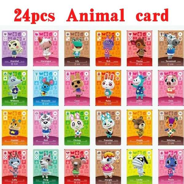 Sanrio Popular Game Animal Crossing New Horizons Amiibo Card Ankha Marshal Maple NS Switch 3DS Game Pack Mini NFC Card Series 1-5 Selection