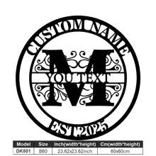 1 Fine Metal Art Logo - Personalized Last Name Logo, Name Design, Home Decoration With Custom Initials Thumbnail, Classic Style, Durable Wall-Mounted Wall Art Decoration For Theme Parties, Perfect Heartfelt Gifts For Friends And Family, Customizable Wedding Gifts.,Multi-Functional,Durable,Ornamental,Reusable,Exquisite,Stylish,High-Quality,Colorful,Modern,Custom,Personalized,Unique,Home Decor,Home Decor