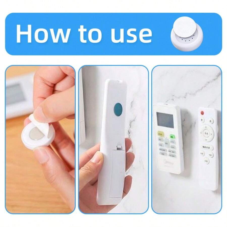 Remote Control Bracket Wall Mounted Bracket With No Holes For Installation, Upgraded Version With Strong Adhesive That Does Not Fall Off, Suitable For Storage Of Remote Controls In Home Offices And Schools. 6-Piece Set