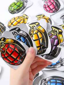 100pcs Bomb Bag Prank Toy Simulation Inflatable Bomb Pouch Self Detonating Grenade Fake Bomb Self Inflatable Prank Liar Toy, Prank Toy Bomb Bag Bomb Funny Stress Practical Joke Toy Toy Spray Toy Grenade Bag Fool Simulator, Self Inflating Grenade Small Explosion Bag Fiction Prank Toy Self Detonating Grenade Model Slippery - Multicolor - View 3