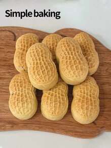 قالب خبز ذو نمط الفول السوداني والكاكي، طقم خبز لأعياد الميلاد/الزفاف/المناسبات الخاصة، قالب كيك فاصوليا وكيك القمر في شهر الخريف الأوسط، أداة خبز كعكة الشاي بعد الظهر، قوالب DIY للحلويات المنزلية والطبخ الآسيوي للمناسبات ، قوالب للحلويات