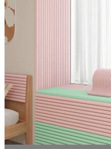 1 Piece Home Decor, 3D Wall Panels, Collision-Proof Soft Padded Wall Sticker, Tatami Soft Pack Headboard Wall Protector Cushion, Windowsill, Odorless, Cool, Heat-Insulating, Peel-And-Stick, Strong Adhesive, Easy To Use