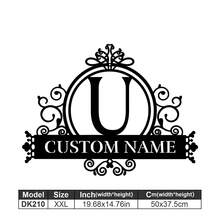 1 Logotipo de arte en metal fino - Logotipo personalizado con apellido, diseño de nombre, decoración del hogar con iniciales personalizadas en miniatura, estilo clásico, decoración de pared duradera montada en la pared para fiestas temáticas, regalos entrañables perfectos para amigos y familiares, regalos de boda personalizables, multifuncional, duradero, ornamental, reutilizable, exquisito, elegante, de alta calidad, colorido, moderno, personalizado, único, decoración del hogar, colgantes de pared personalizados - Multicolor - Ver 174