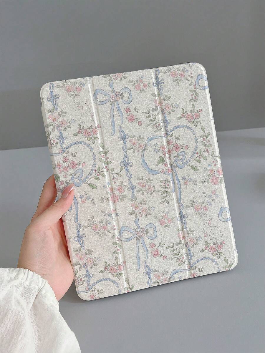 Bow-Knot 1 件 Ditsy Floral IPad 保护壳，兼容 IPad 7/8/9、IPad Air 5/4/3、IPad 9th Gen 10.2、IPad Pro 11、IPad Mini 7、IPad Air 6/IPad 10th Gen、IPad Air 11 (M3)/IPad 11 (A16 2025) - 彩色 - 查看 1