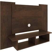 TV de Madera Flotante Modelo Luján, Color Rústico, 120 cm para Empotrar en la Pared - 1 - Ver 3