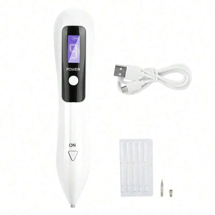 Portable White LCD Dot Mole, Freckle & Spot Tattoo Removal Pen Beauty Skin Machine - trắng - Xem 1