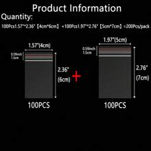 100 piezas Bolsas de plástico resellables de 4 a 30 cm, Combo de 200 piezas/300 piezas, Doble grosor de 0.062mm/2.44mil, Bolsas transparentes para joyería/regalos/aniversarios, Bolsas multifuncionales para accesorios, bolsas de almacenamiento para ropa, bolsas de vacío de plástico, bolsas transparentes autoadhesivas para envíos, viajes, almacenamiento, embalaje, regalos, cumpleaños, aniversarios, bodas