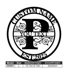 1 Fine Metal Art Logo - Personalized Last Name Logo, Name Design, Home Decoration With Custom Initials Thumbnail, Classic Style, Durable Wall-Mounted Wall Art Decoration For Theme Parties, Perfect Heartfelt Gifts For Friends And Family, Customizable Wedding Gifts.,Multi-Functional,Durable,Ornamental,Reusable,Exquisite,Stylish,High-Quality,Colorful,Modern,Custom,Personalized,Unique,Home Decor,Home Decor