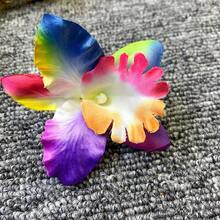 1pc Fashionable & Elegant Faux Flower Hair Clip - Multicolor - View 7