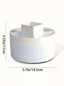 1 pezzo Supporto rotante da scrivania per pennelli cosmetici, per conservare ombretti, rossetti e pennelli, facile accesso a piccoli strumenti, matite per sopracciglia, rasoi, articoli di cartoleria per ufficio, ecc. È un supporto rotante multifunzionale per uso domestico e organizzazione di cosmetici, ottimo come accessorio o regalo divertente. Per vacanze al mare, collezione bagno, collezione camera da letto, grande capacità