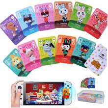 Sanrio Populares tarjetas Amiibo del juego Animal Crossing New Horizons con personajes como Ankha, Marshal, Maple para y 3DS, selección de la serie 1-5 de tarjetas NFC mini