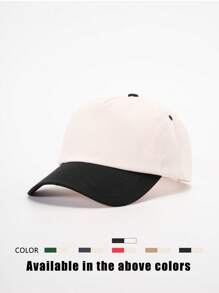 1pc Solid Color Baseball Cap, Adjustable Outdoor Sun Protection Casual Hat For Spring, Autumn, Travel, Beach, Suitable For Y2K Style Youth