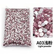2mm, 3mm, 4mm, 5mm, 6mm Bulk Pack Non-Hotfix Resin Flat Bottom Rhinestones Crystal Nail Studs DIY