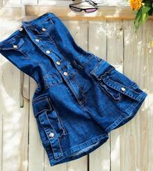 Women Denim Overalls & Jumpsuits - Multicolor - View 7