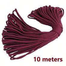 10/50/100M Black Nylon Macrame Cord - Versatile Braided String For Bracelets, Shamballa Rope & Crafts, 0.5-4mm Thickness