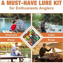 TRUSCEND Widely Used Fishing Lures & Tackle Kit Worth Ever Penny, Selected Fishing Kit For Starter Freshwater Saltwater, Economic/Giftable/Premium Fishing Gear Set Available, For Family - D-340pcs Premium Kit - 查看 7