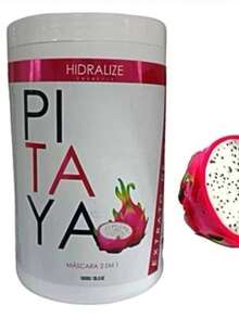 Máscara De Hidratação Nutrição Capilar 2 Em 1 Creme Extrato de Pitaya Hidralize Pote de 1Kg - Pitaya pote de 1kg - Visão 2
