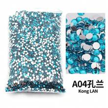 2mm, 3mm, 4mm, 5mm, 6mm Bulk Pack Non-Hotfix Resin Flat Bottom Rhinestones Crystal Nail Studs DIY