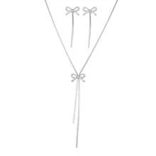 3 件套不锈钢蝴蝶吊坠项链和耳环套装，时尚金色珠宝配饰适合日常佩戴，礼物 - 項鍊+耳釘 - 查看 15