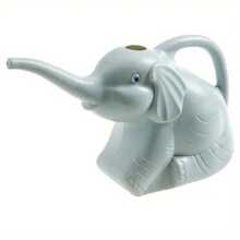 Charming Elephant Shaped Plastic Garden Watering Can - Durable Outdoor Irrigation Tool, Suitable For Home And Lawn Care