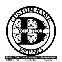 1 Fine Metal Art Logo - Personalized Last Name Logo, Name Design, Home Decoration With Custom Initials Thumbnail, Classic Style, Durable Wall-Mounted Wall Art Decoration For Theme Parties, Perfect Heartfelt Gifts For Friends And Family, Customizable Wedding Gifts.,Multi-Functional,Durable,Ornamental,Reusable,Exquisite,Stylish,High-Quality,Colorful,Modern,Custom,Personalized,Unique,Home Decor,Home Decor