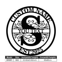 1 Fine Metal Art Logo - Personalized Last Name Logo, Name Design, Home Decoration With Custom Initials Thumbnail, Classic Style, Durable Wall-Mounted Wall Art Decoration For Theme Parties, Perfect Heartfelt Gifts For Friends And Family, Customizable Wedding Gifts.,Multi-Functional,Durable,Ornamental,Reusable,Exquisite,Stylish,High-Quality,Colorful,Modern,Custom,Personalized,Unique,Home Decor,Home Decor