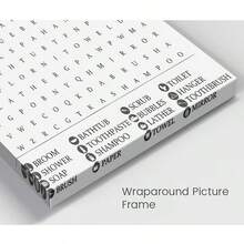 1PC Bathroom Word Search Sign Funny Farmhouse Bathroom Wall Art Decor Forgot Your Phone Puzzles Word Search Hanging Art Print Poster Fun Wall Decorations - Nhiều màu - Xem 9
