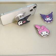 Sanrio Sanrio Characters - Hello Kitty, Pompompurin, Kuromi, My Melody Cartoon Pattern Foldable Smartphone Stand And Holder Grip Accessories, Portable And Decorative For Mobile Devices Compatible With IPhone, Android Phone, Gift For Birthday, Family, Friends Push-Pull Phone Grip, Phone Holder, Phone Accessories