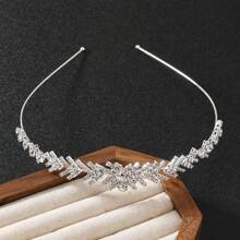 1 Stück/2 Stück modischer Kristall Krone Haarreif, glamouröser und glänzender Braut-Haarschmuck, geeignet als Accessoire für Frauen/Mädchen zu Hochzeit/Veranstaltung/Party/Geburtstag/Bankett