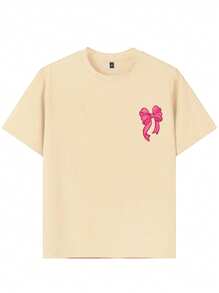 Camiseta de manga corta y cuello redondo con estampado de mariposas para niñas preadolescentes, ropa de estudiante y niños pequeños, top de verano para niñas listas para jugar